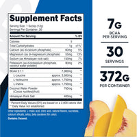 Thumbnail for Nutricost BCAA + Hydration Powder (Peach Mango) 30 Servings - Branched Chain Amino Acids with Hydration Complex - Gluten-Free, Non-GMO