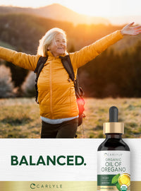 Thumbnail for Carlyle Organic Oil of Oregano Liquid Drops | 2 fl oz | Vegan Herbal Supplement | Non-GMO, Gluten Free