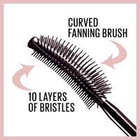Thumbnail for Maybelline Lash Sensational Washable Mascara, Lengthening and Volumizing for a Full Fan Effect, Midnight Black, 1 Count