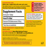 Thumbnail for Nature Made CoQ10 100mg, 40 Liquid Softgels