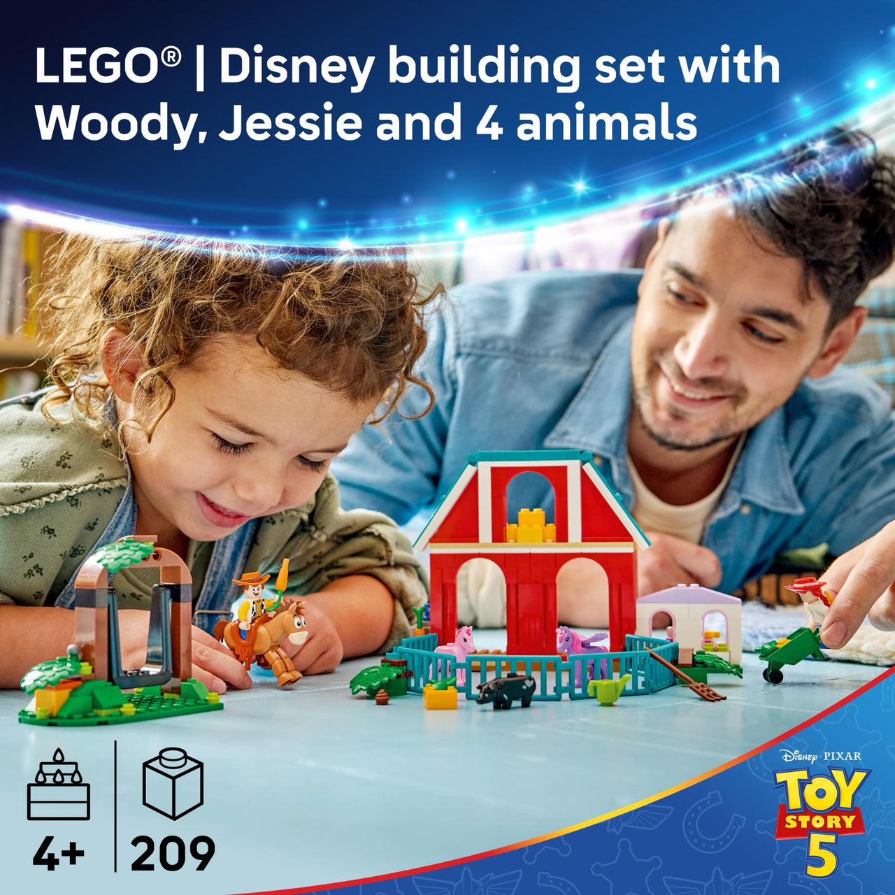 LEGO Disney and Pixar Toy Story 5 Blaze's Horse Ranch - Disney Building Set for Girls & Boys, Ages 4+ - with Movie Figures - Gift for Preschoolers - 43304