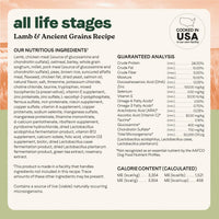 Thumbnail for Canidae All Life Stages Real Lamb & Ancient Grains Recipe – High Protein Premium Dry Dog Food for All Ages, Breeds, and Sizes– 27 lbs.