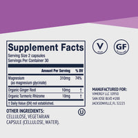 Thumbnail for VIMERGY Magnesium Glycinate – Stress Support – Chelated to Avoid Tummy Upset*– Promotes Heart Health & Energy*– Kosher, Vegan Gluten-Free – 60 Caps