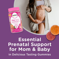 Thumbnail for Centrum Prenatal Multivitamin Gummies with DHA and Folic Acid, Mixed Berry and Orange Flavors - 60 Count, 30 Day Supply