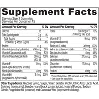 Thumbnail for OLLY Men's Multivitamin Gummy, Vitamins A, C, D, E, B, Zinc, Blackberry Flavor, 45 Day Supply - 90 Count