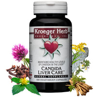 Thumbnail for Kroeger Herb Candida Liver Care - 100 Vegetarian Capsules