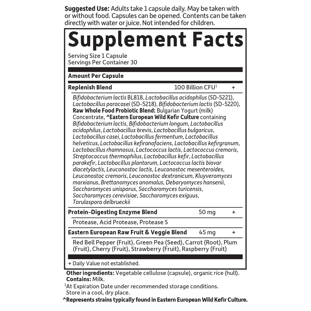 Garden of Life Raw Probiotics for Women and Men with Digestive Enzymes, 100 Billion CFU, Clinically Studied Strains, Shelf Stable, 30 Capsules