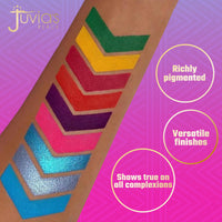 Thumbnail for Juvia's Place Palette The Warrior III - Deep Emerald Green, Red, Violet, Cerulean Blue, Shades of 9, Pigmented Makeup Palette Eye Color & Shine