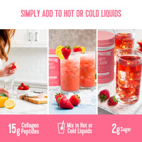 Thumbnail for Vital Proteins Beauty Collagen (Strawberry Lemon, Canister) - 120mg of Hyaluronic Acid and 15g of Collagen Per Serving