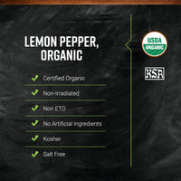 Thumbnail for Frontier Co-op Organic Lemon Pepper, 1-pound Bulk Bag, Salt-free, Zesty and Pepper to Perk up any Dish