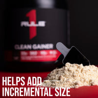 Thumbnail for Rule 1 Proteins Clean Gainer - High-Protein Lean Gain Formula with 560 Calories, 30g of Full-Spectrum Protein, Over 90g Carbs, Under 6g of Fat (15 Servings, Cookies & Crème)