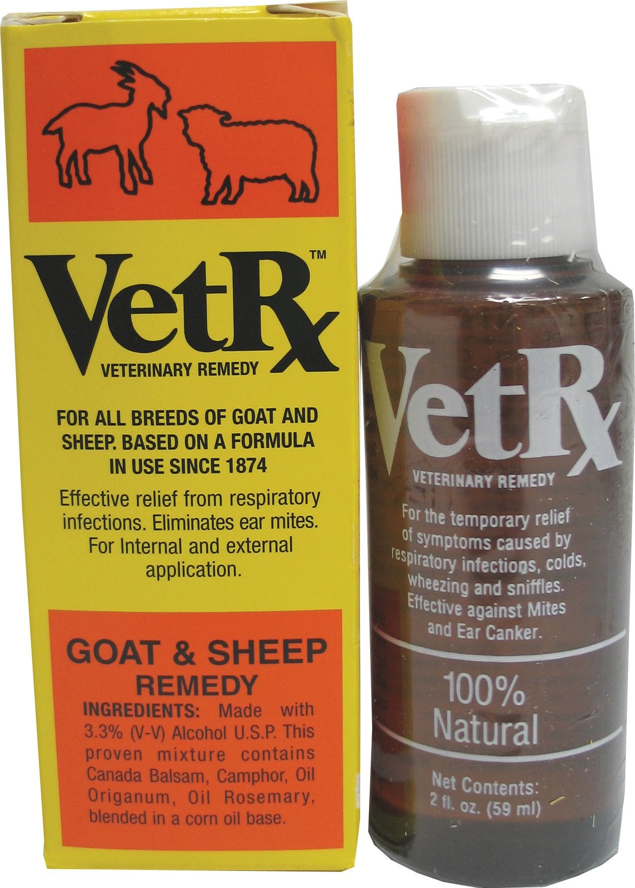 GOODWINOL Products 034922 Vetrx Goat & Sheep Remedy, 2 oz