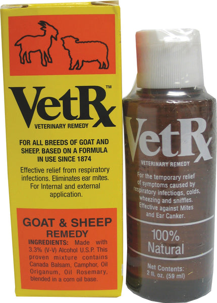 GOODWINOL Products 034922 Vetrx Goat & Sheep Remedy, 2 oz