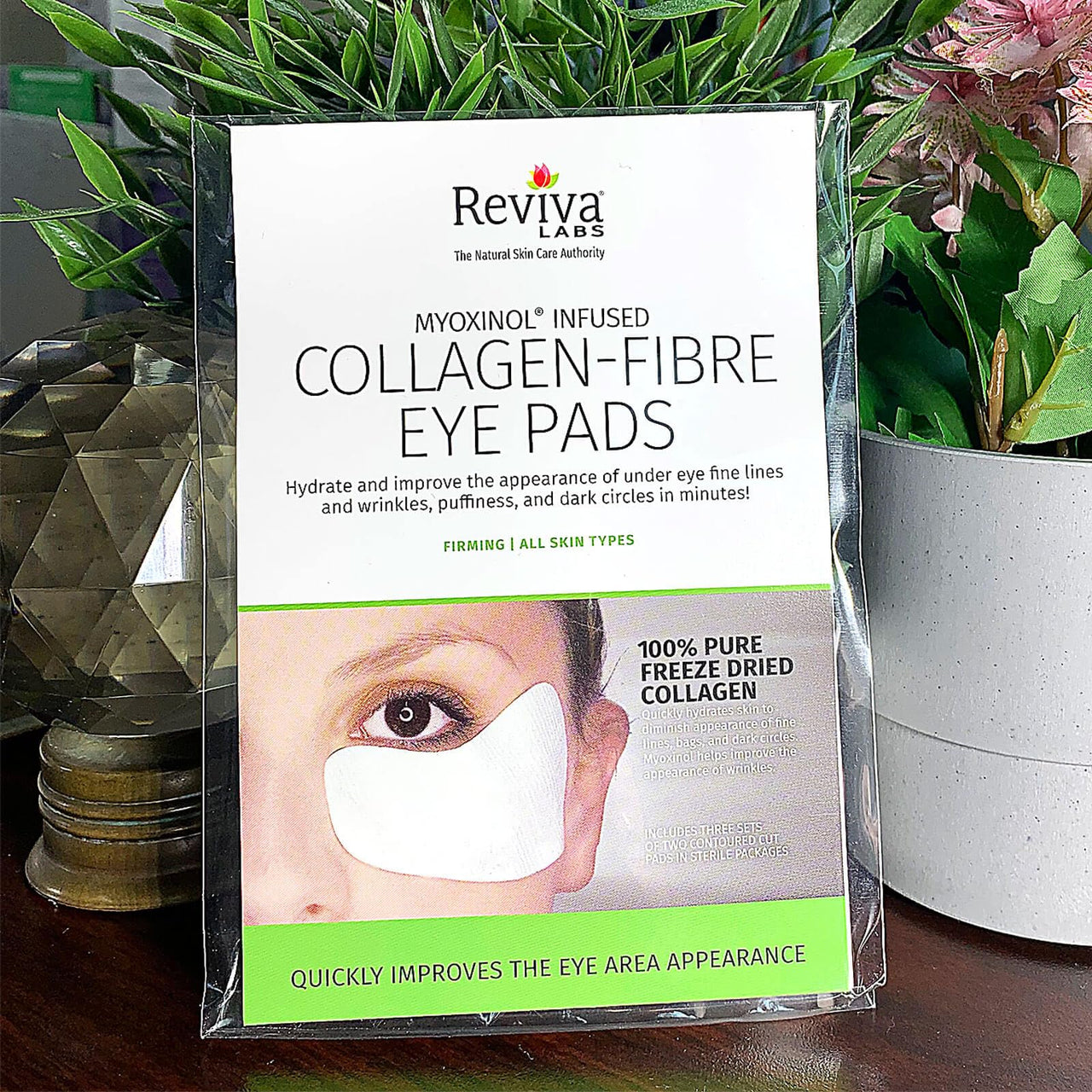 REVIVA LABS Collagen Fibre Eye Pads, 6 CT