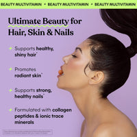 Thumbnail for Lemme Glow Collagen Gummies for Thick Hair, Strong Nails & Healthy Skin with Multi-Collagen Peptides, Biotin, Trace Minerals, Zinc, Vitamins A, C & E, Dairy & Gluten Free, Peach Flavor, 60 ct.