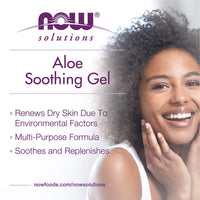 Thumbnail for NOW Solutions, Aloe Soothing Gel, Soothing and Replenishing After Sun, Multi-Purpose Formula, 8-Ounce