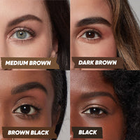 Thumbnail for Kosas Brow Pop - Longwear Eyebrow Makeup, Dual-Sided Defining Pencil with Castor Oil for Soft, Natural Look of Real Hair - Brown Black