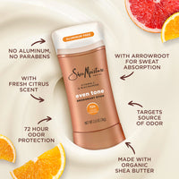 Thumbnail for SheaMoisture Deodorant Stick for 72h Odor Control Fresh Aluminum Free 2.6 oz