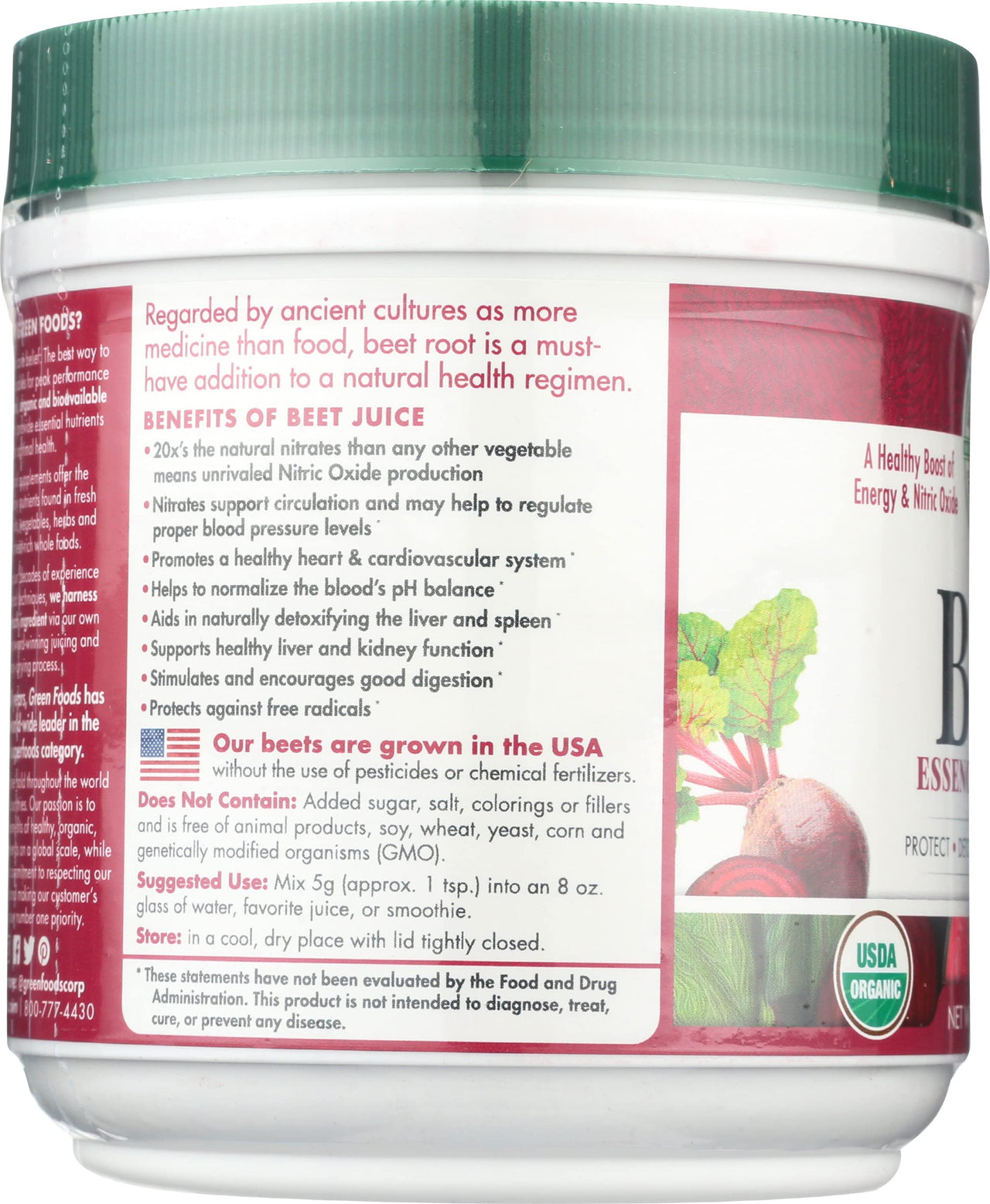 Green Foods Beet Essence, 5.3 Ounce