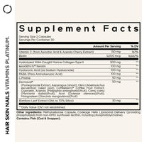 Thumbnail for Codeage Hair Skin Nails Vitamins Platinum - KeraGEN-IV Keratin, Dermaval - Hair Fall, Skin Elasticity & Moisture Support - Biotin 5000, Collagen, Vitamin C, Coffeeberry, PABA Supplement - 60 Capsules