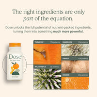 Thumbnail for Dose for Your Liver Cleanse Detox & Repair, Made with Organic Milk Thistle Supplement with Turmeric, Dandelion, Ginger, and Orange, Supports Healthy Liver Function,16oz Bottle, 3 Pack (3 Week Supply)