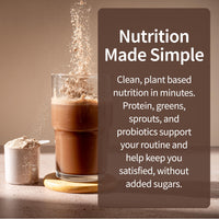 Thumbnail for Garden of Life Meal Replacement Shakes, Raw Organic, Chocolate Protein Powder with Plant Based Pea Protein, Sprouts, Greens, Probiotics, Dairy Free 28 Servings