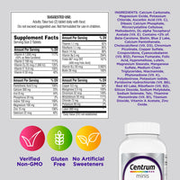 Thumbnail for Centrum Minis Silver Women's Multivitamin for Women 50 Plus, Multimineral Supplement with Vitamin D3, B Vitamins, Non-GMO Ingredients, Supports Memory and Cognition in Older Adults - 280 Ct