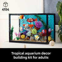 Thumbnail for LEGO Icons Tropical Aquarium Building Set for Adults, Ages 18+ - Bedroom, Home Office Decor - Gifts for Men & Women - Model Fish Kit with Plants & Corals - 10366