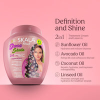 Thumbnail for SKALA Dona 2 in 1 Treatment Cream & Leave In Conditioner for Straight or Wavy Hair, Vegan Hair Mask with Botanical Oils, Deep Hydration Mask, Softening & Smoothing Care, 1000 g