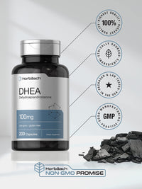 Thumbnail for Horbäach DHEA 100mg | 200 Capsules | Supplement for Men and Women | Non-GMO, Gluten Free