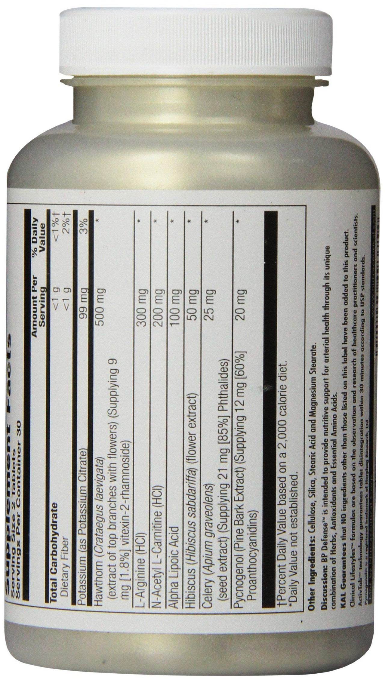 KAL BP Defense Tablets, 60 Count