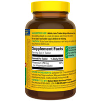 Thumbnail for Nature Made Magnesium Oxide 250 mg, Magnesium Supplements for Men and Women, Support for Muscle, Heart, Bone and Nerve Health, 200 Tablets, 200 Day Supply