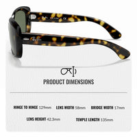 Thumbnail for Ray-Ban RB4101 Jackie Ohh Butterfly Shape Sunglasses With Eyewear Kit Bundle - High Bridge Fit - Ideal Formal and Casual Eyewear - Beach Sunglasses