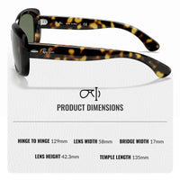Thumbnail for Ray-Ban RB4101 JACKIE OHH Butterfly Shaped Non-Polarized Sunglasses for Women – Includes Official RAYBAN Eyewear Kit – Ideal Formal & Casual Wear Sunglasses – Green Lens
