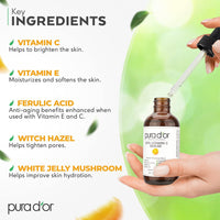 Thumbnail for Pura D'Or 20% Vitamin C Serum For Face & Eyes, Wrinkles - Men & Women