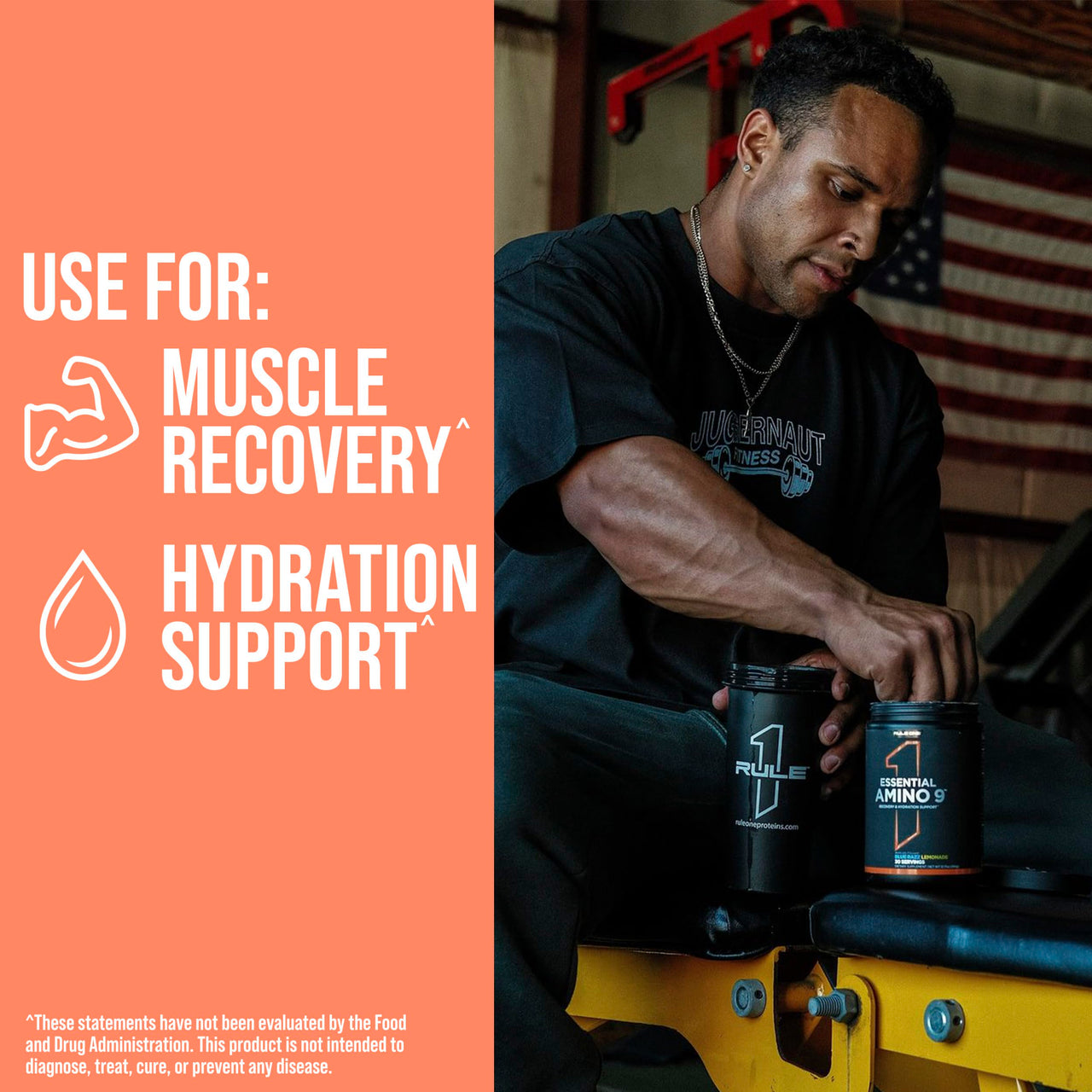 Rule 1 Proteins Essential Amino 9 – Recovery & Hydration Support with 7.5g of Essential Amino Acids + Electrolytes (30 Servings, Blue Razz Lemonade)