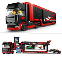 Thumbnail for LEGO City F1(R) RB20 & AMR24 Race Car and F1(R) Truck Toy Toy Birthday Present Block Boys Girls Children 8 Years 9 10 Years Old Elementary School Vehicle Car Mini Car 60445