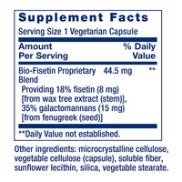 Thumbnail for Life Extension Bio-Fisetin, Fisetin, galactomannans from Fenugreek Seed, Cellular Health, Cognitive Health, Longevity, Gluten-Free, Vegetarian, Non-GMO, 30 Vegetarian Capsules