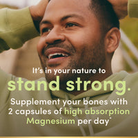 Thumbnail for Nature’s Bounty High Absorption Magnesium Glycinate 240 mg for Supporting Muscle Relaxation and Bone, Heart & Nerve Health – Non-GMO, Gluten-Free, Vegetarian, 120 Count/60 Servings