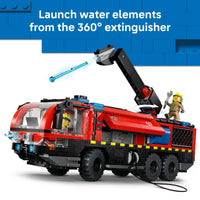 Thumbnail for LEGO City Airport Fire Truck Kids Building Toy - Pretend Play Emergency Vehicle for Boys & Girls, Ages 7+ - Fire Engine Toy W/ 4 Firefighter Minifigures - Gift Idea for Birthdays - 60499