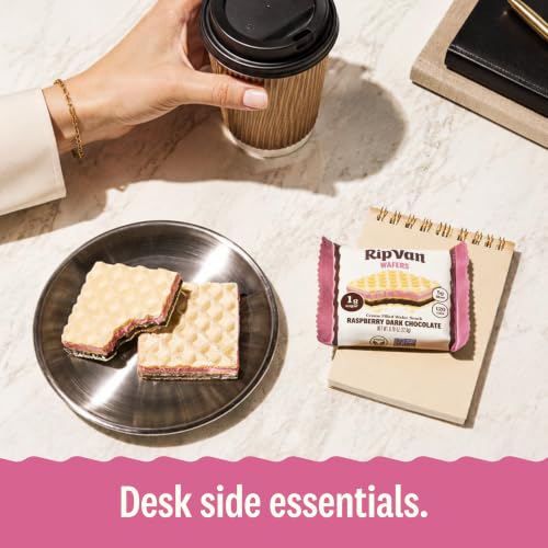 Image 5 of RIP VAN Raspberry Dark Chocolate Wafer Cookies, 16 Count