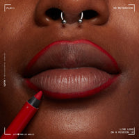 Thumbnail for NYX PROFESSIONAL MAKEUP Line Loud Lip Liner, Longwear and Pigmented Lip Pencil with Jojoba Oil & Vitamin E - On A Mission (Blue Red)
