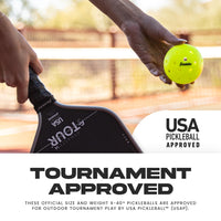 Thumbnail for Franklin Sports Outdoor - X-40 Pickleball Balls - USA (USAPA) Approved - 12 Pack Outside - Optic Yellow - US Open Ball