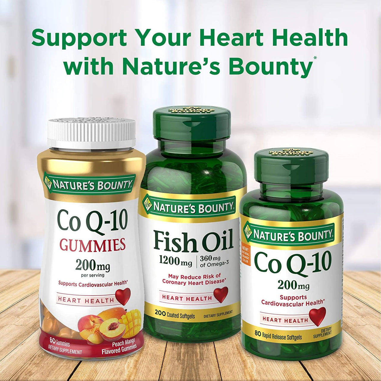 Nature's Bounty CoQ10, Heart Health and Healthy Aging, Dietary Supplement, 200mg, 45 Rapid Release Softgels