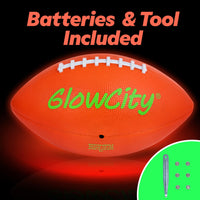 Thumbnail for GlowCity Glow in The Dark Football - Light Up LED Ball - Perfect for Evening Play, Camping, and Beach Fun