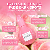 Thumbnail for Glow Recipe Guava Vitamin C Serum for Sensitive Skin - Moisturizing & Brightening Korean Skin Care Serum for Dark Spots, Even Tone & Redness - Tranexamic, Ferulic Acid & Vitamin E - Vegan, 30ml