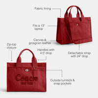 Thumbnail for COACH Womens Cargo Tote 1941 Red One Size
