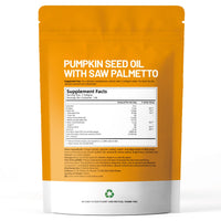 Thumbnail for VivoNu Pumpkin Seed Oil with Saw Palmetto Capsules | Cold Pressed, Pure Virgin Oil, Essential Fatty Acids & Phytosterols | 300 SoftgelsSupports Hair, Urinary, Bladder & Prostate Health | Non-GMO