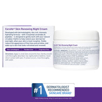 Thumbnail for CeraVe Skin Renewing Night Cream, Niacinamide, Peptide Complex, and Hyaluronic Acid Moisturizer for Face, 1.7 Ounce, Packaging may Vary