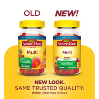 Thumbnail for Nature Made Multivitamin Gummies, Mens & Womens Gummy Vitamins & Minerals, Adult Multivitamin Gummy, Daily Nutritional Support, 150 Vitamin Gummies, 75 Day Supply
